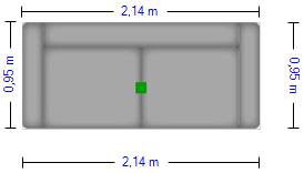 Sofa, Couch, Wohnzimmer-Sessel, Grau, Polstersofa