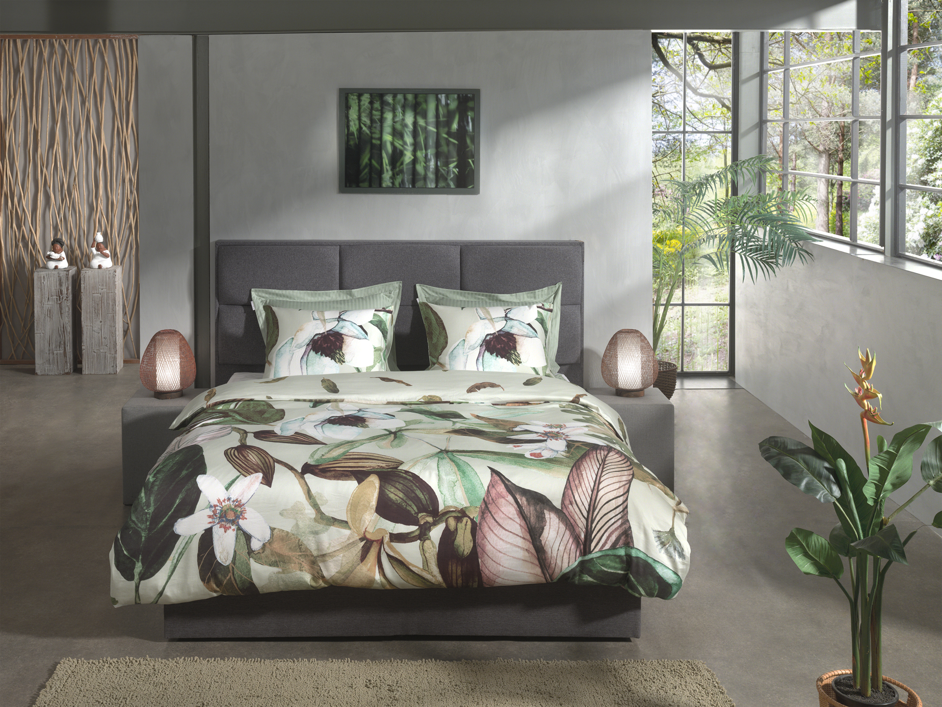 Heckettlane Bettwäsche ca. 155x220cm in Farbe Green