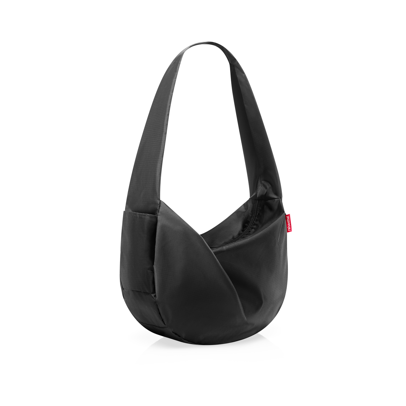 Reisenthel MINI MAXI MOONBAG in Farbe black, Umhängetasche, Schultertasche, Nylon, schwarz, kleine Tasche