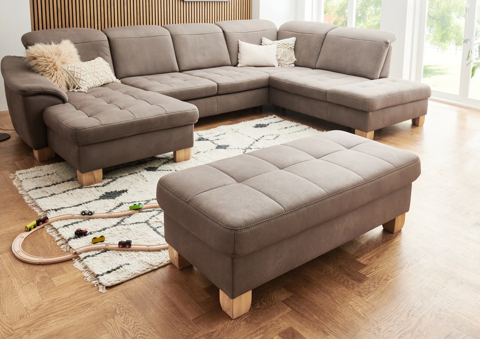 Modulmaster Polstergarnitur MM-PP1188 ca. 345x243cm in Stoff Mammut nougat