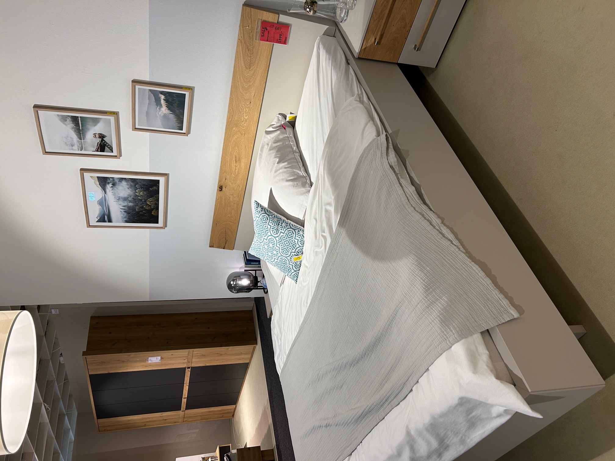 Loddenkemper Bettgestell MAXX ca. B:188 H:97 T:214 cm in **Lack kristallgrau matt Pg.1