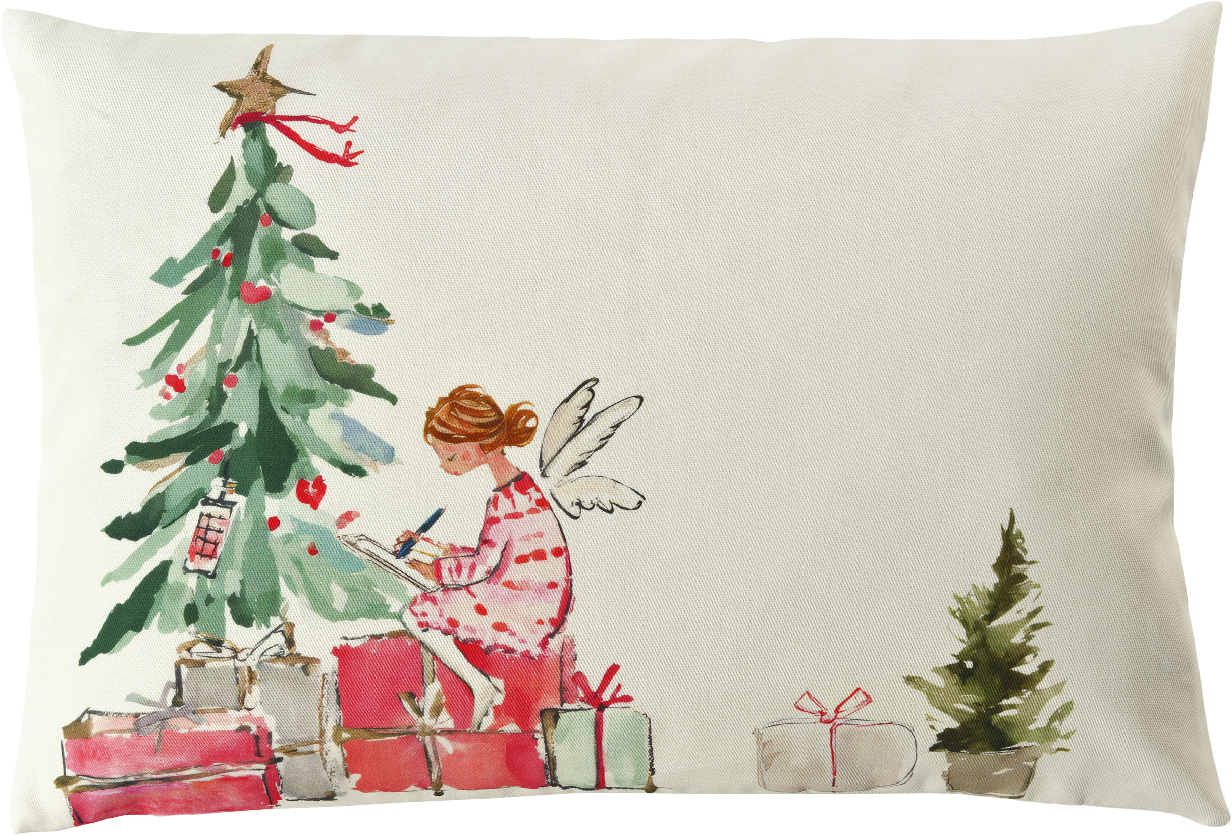 Sander Kissenhülle XMAS SHOPPING ca. 35x50cm in Farbe original Sander Kissenhülle XMAS SHOPPING ca. 35x50cm in Farbe original, Kissen, Weihnachtskissen, Weihnachtsdeko, Engel, Tannenbaum