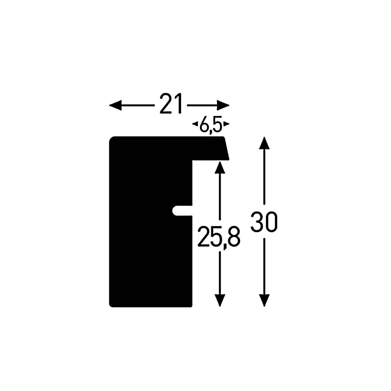 Bilderrahmen Apollon 40x50cm APOLLON in Weiß Accent by Nielsen Holz Bilderrahmen Apollon ca. 40x50cm in Farbe White