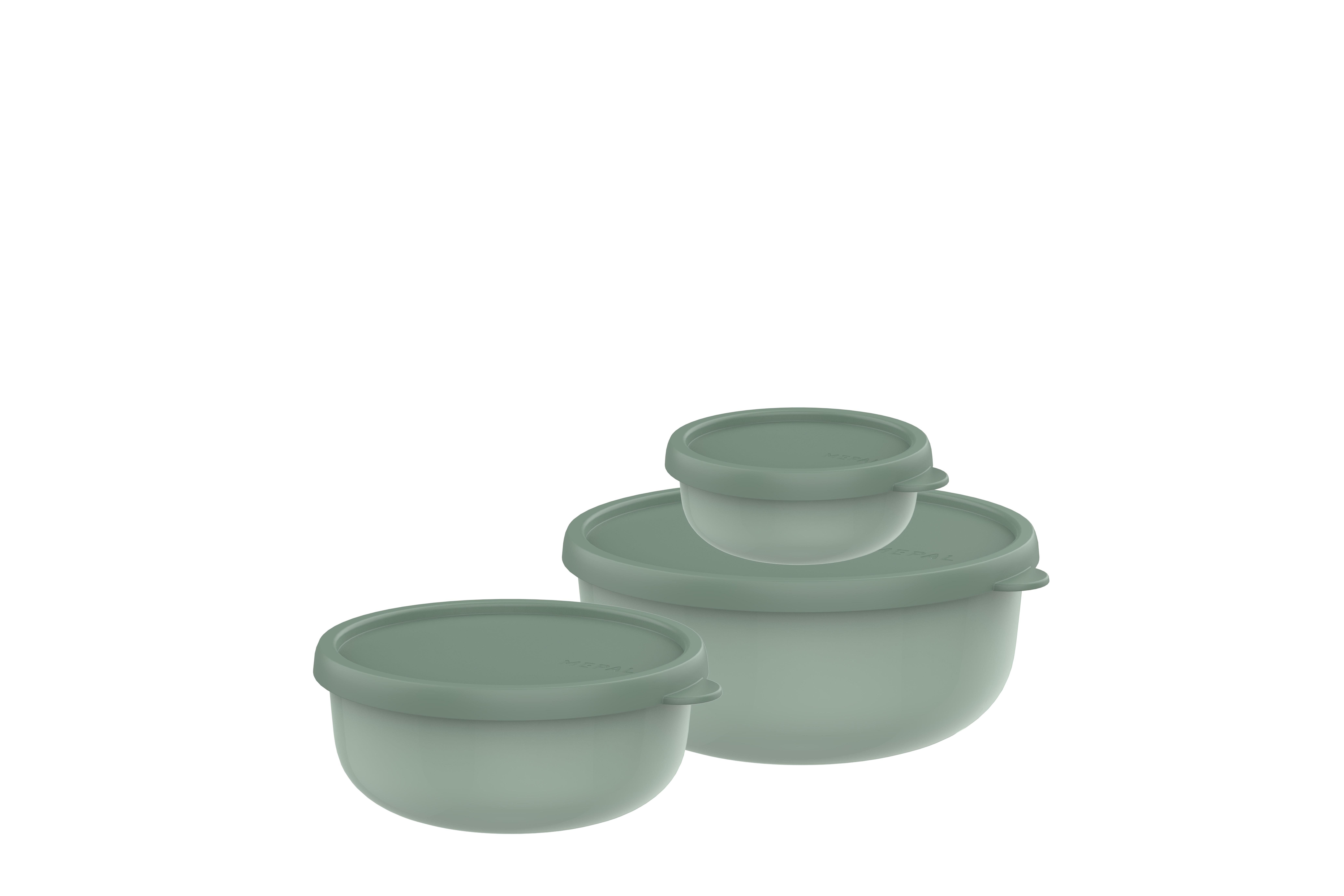 Mepal set lumina 2.0 3-teilig WAVE in Nordic Sage, Schale, Kunst, Porzellan, Töpferei, Rührschüssel