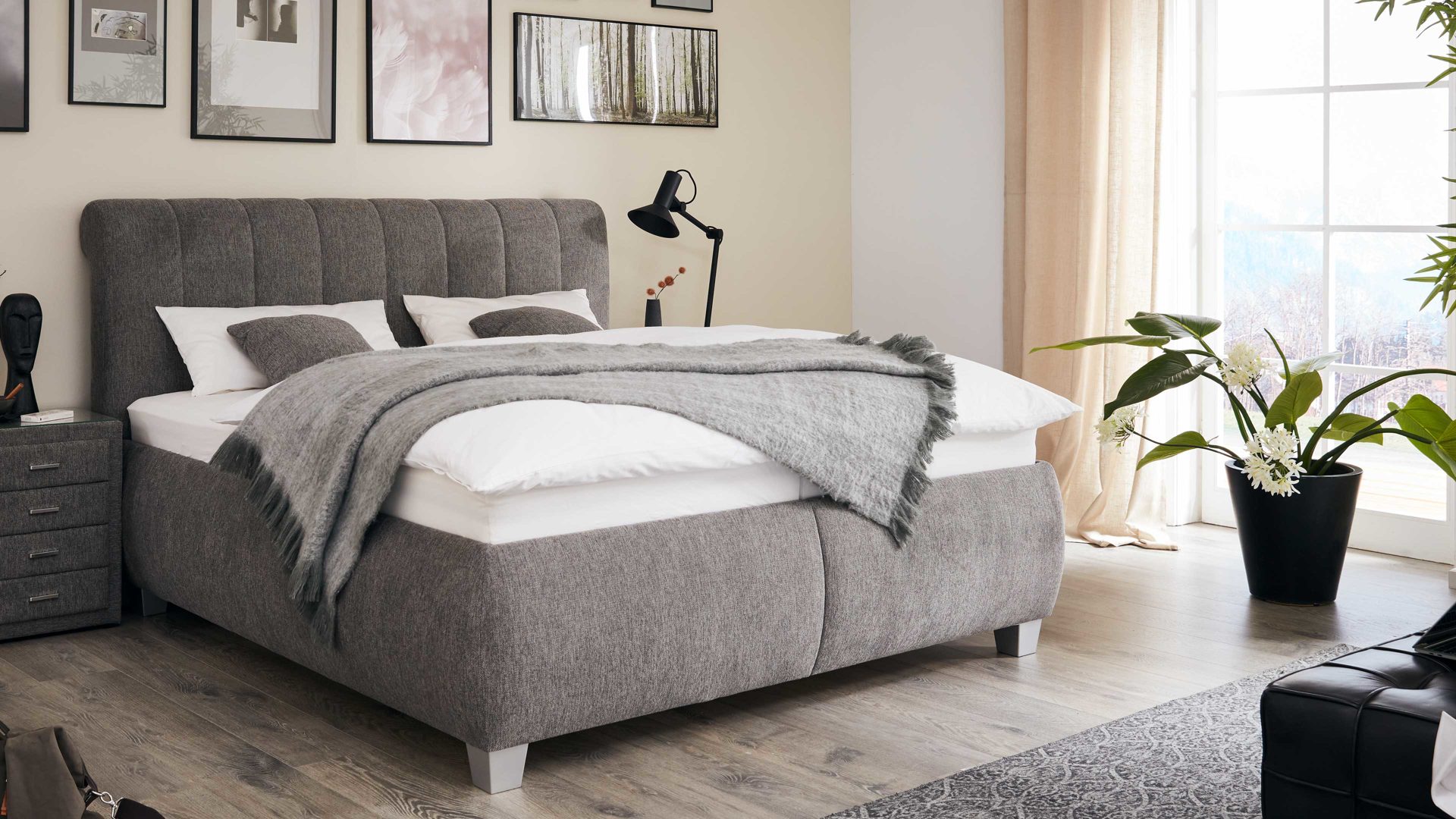 Oschmann Comfortbetten Polsterbett MESSINA ca. 180x200cm in Farbe Brego grau Oschmann Comfortbetten Polsterbett MESSINA ca. 180x200cm in Farbe Brego grau, Moebel, Innenarchitektur, Inneneinrichtung, Bett, Pflanze
