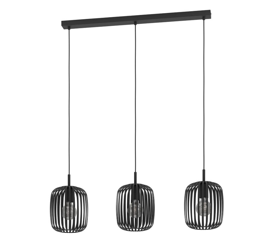 Eglo Leuchten Hängeleuchte ROMAZZINA in schwarz Eglo Leuchten Hängeleuchte ROMAZZINA in schwarz, Leuchter, Lampe