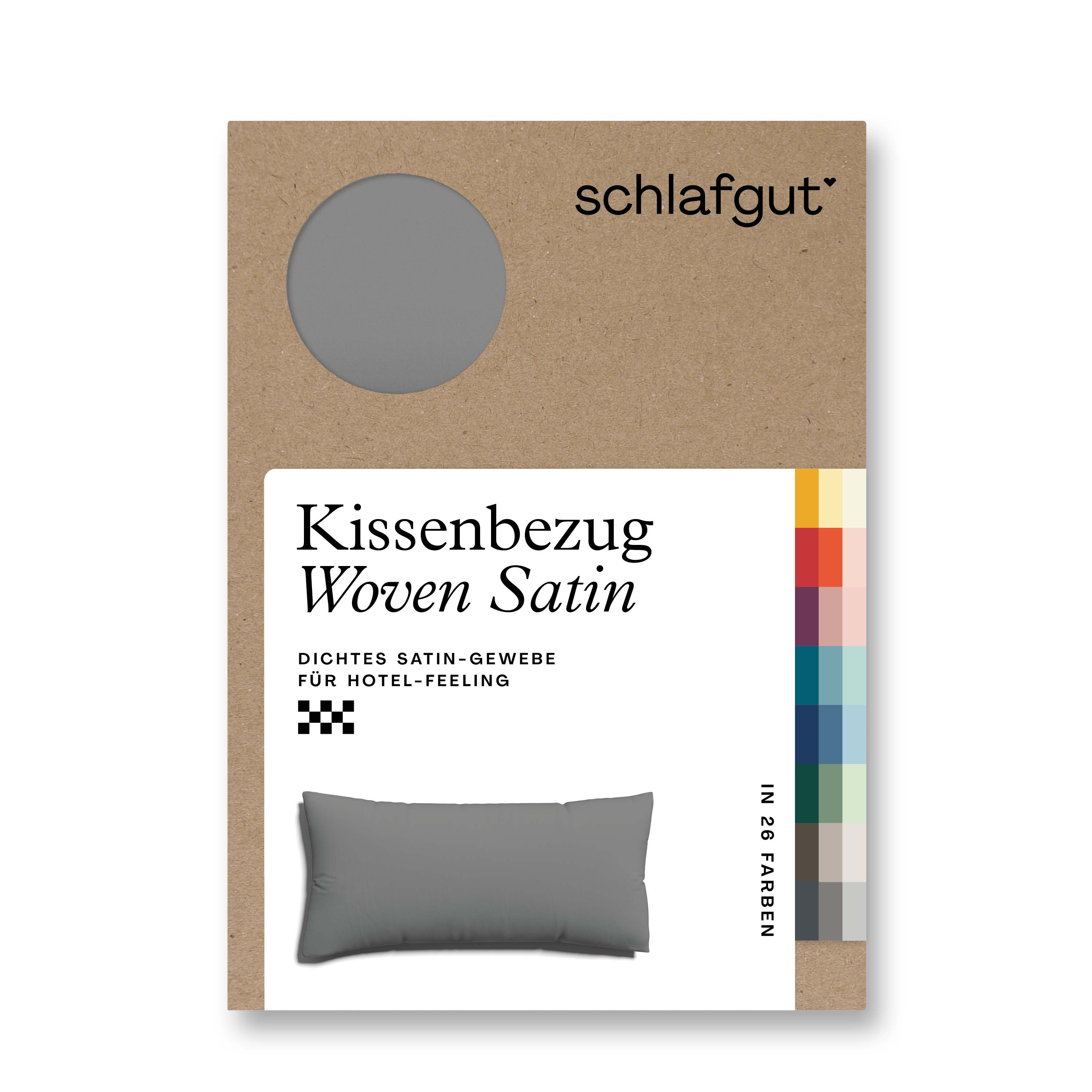 Schlafgut Kissenbezug 40x80 cm KISSENBEZUG in Grey mid Schlafgut Kissenbezug 40x80 cm KISSENBEZUG in Grey mid , Kissenbezug, Woven Satin, Satin-Gewebe, Hotel-Feeling, Kissenbezug grau