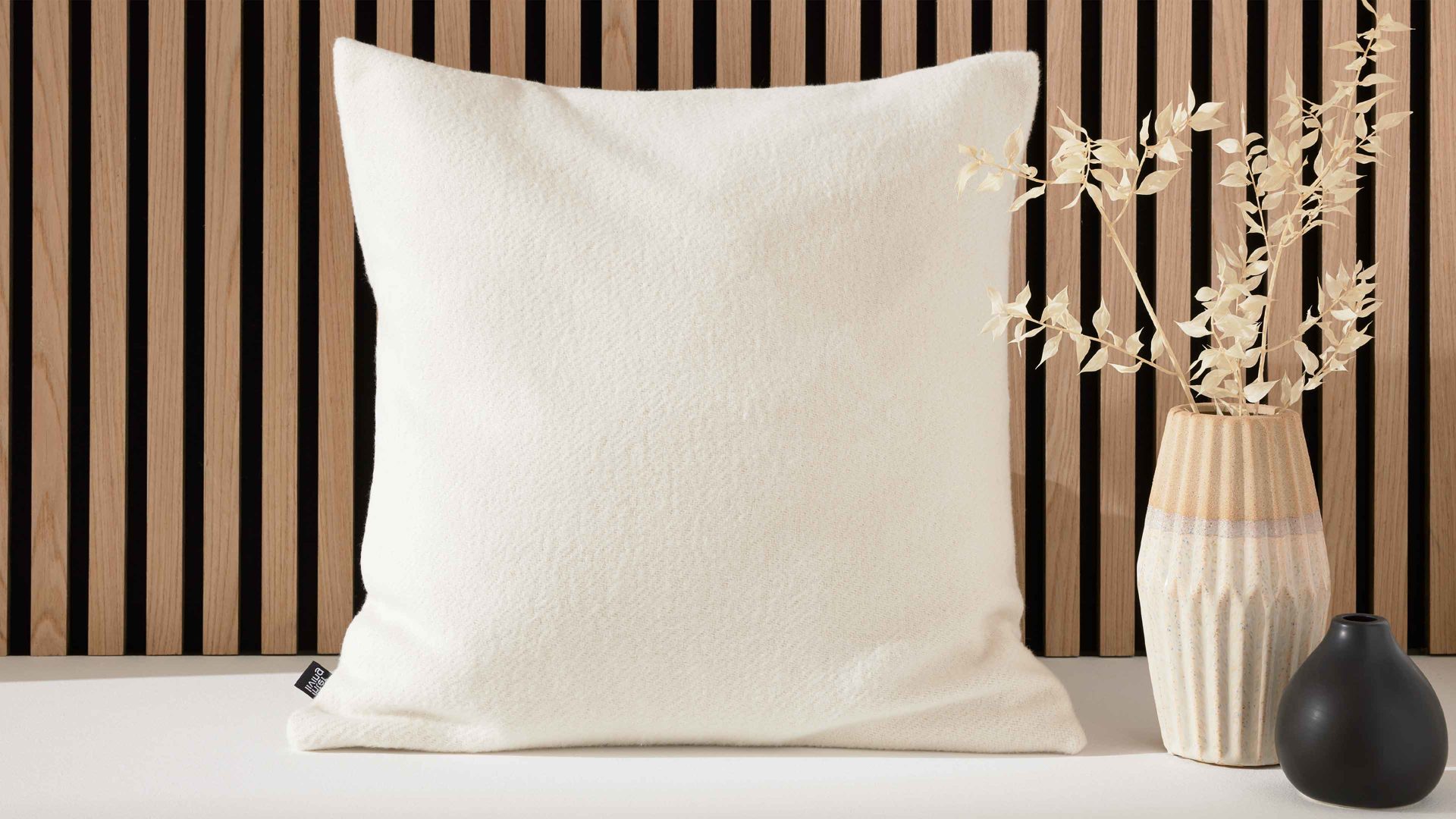 Interliving Kissenhülle 50x50cm INTERLIVING-9113 in Weiß, kissen, Kissenbezug, Beige, Textil, Dekoration