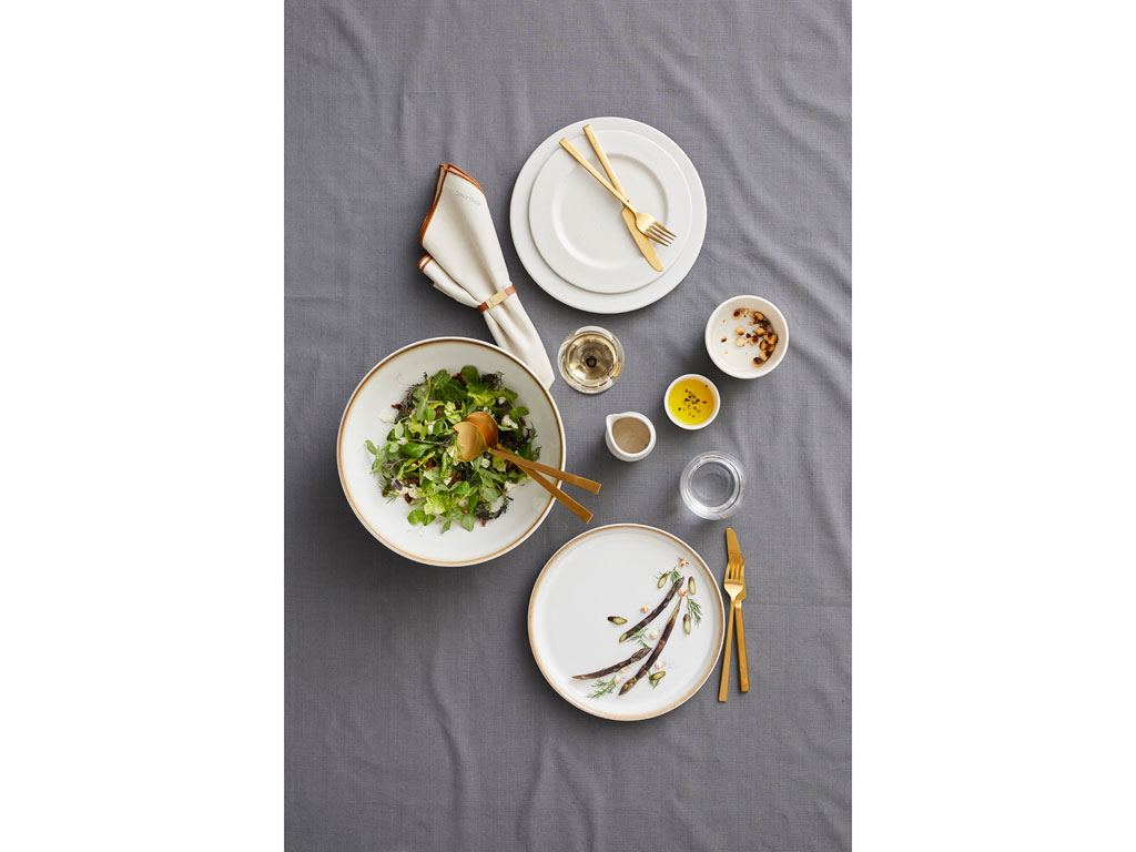 F&H Salatbesteck 2-teilig BITZ BITZ in Farbe Messing