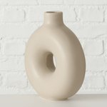 Boltze Vase Lanyo in Farbe Steingut beige