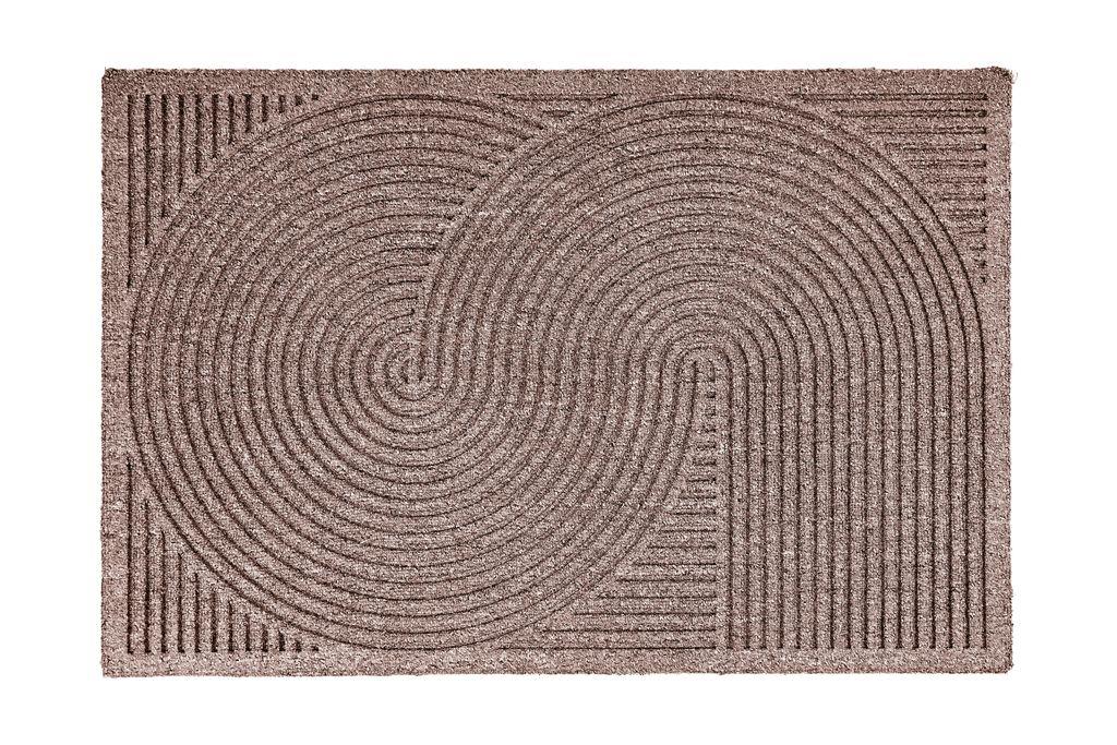 Golze & Söhne Türmatte Graphic Deluxe ca. 45x75cm in Farbe sand Golze & Söhne Türmatte Graphic Deluxe ca. 45x75cm in Farbe sand , Doormat, Coir-Matte, Spiral Muster, Eingangsmatte, brauner Teppich