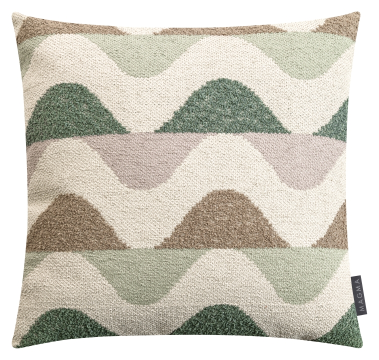 Magma Heimtex Kissenhülle WAVY ca. 45x45cm in Farbe salbei Magma Heimtex Kissenhülle WAVY ca. 45x45cm in Farbe salbei, Kissen, Dekoration für Zuhause, Kopfkissen