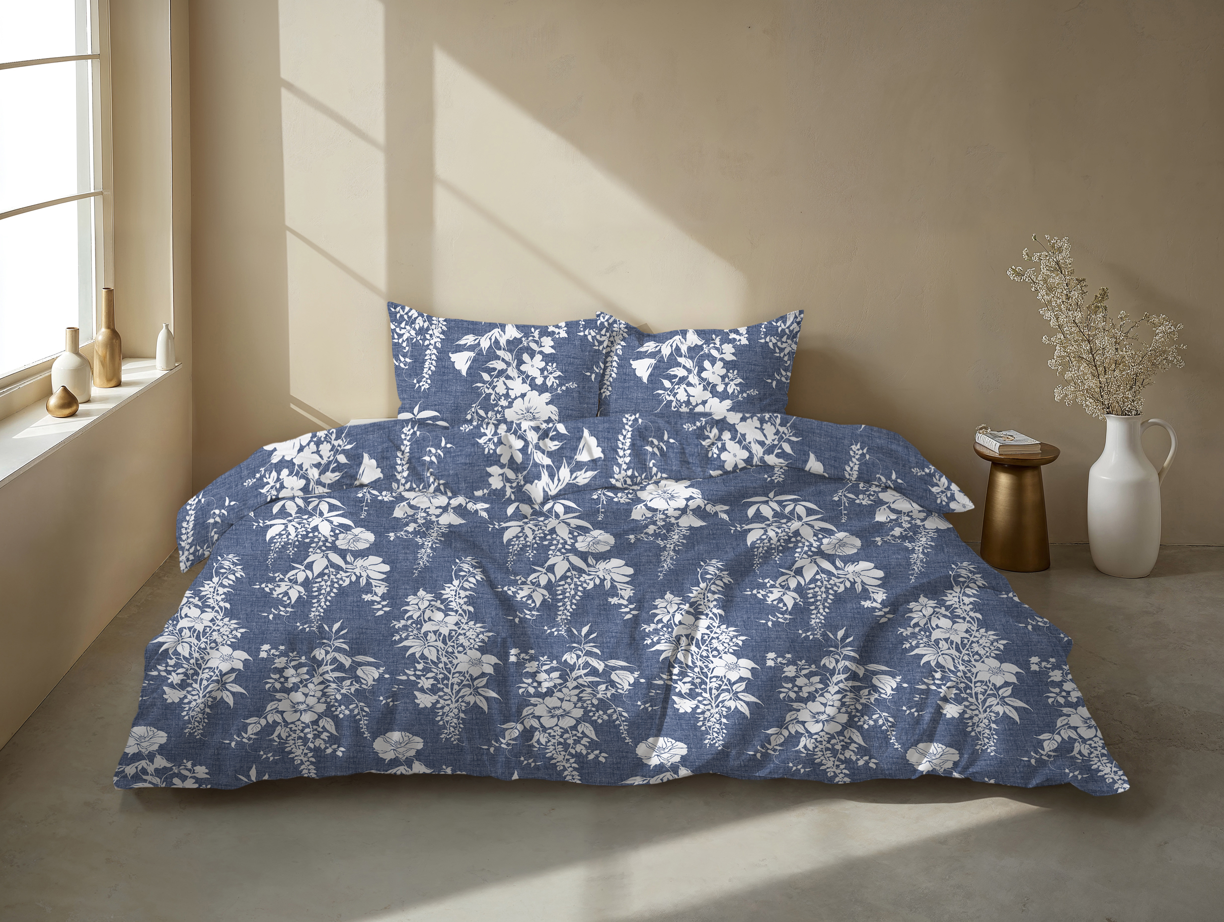 Heckettlane Bettwäsche ca. 155x220cm in Farbe Denim, Moebel, Bett, Bettlaken