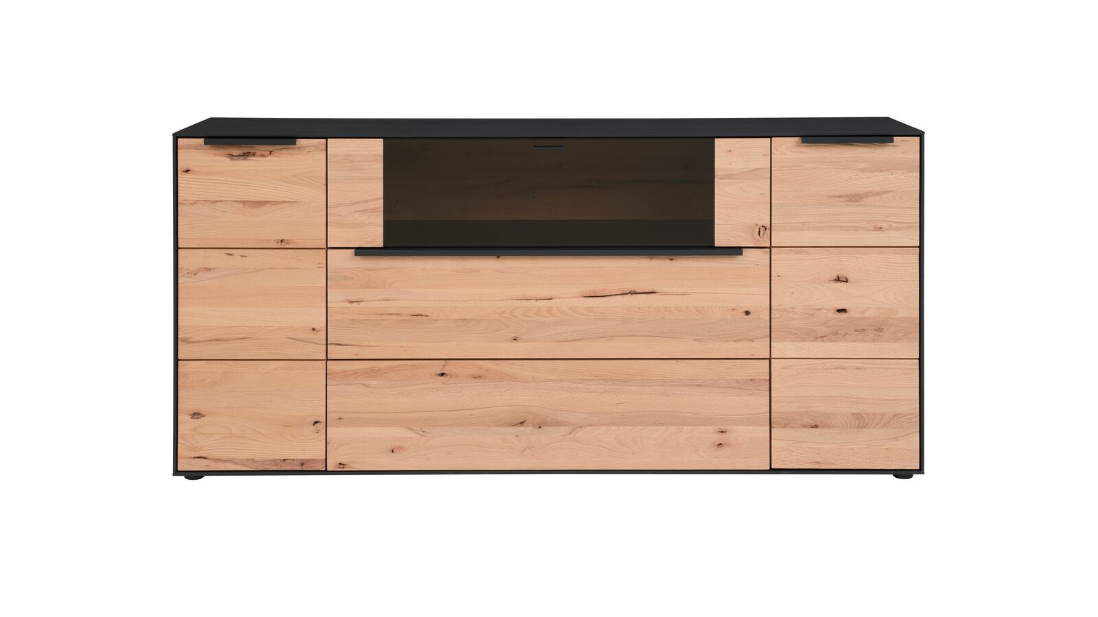 Sideboard in **Front Riffbuche massiv