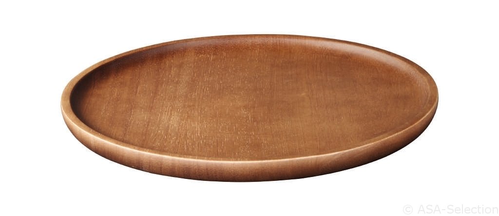 ASA Selection Holzteller Wood in Farbe braun