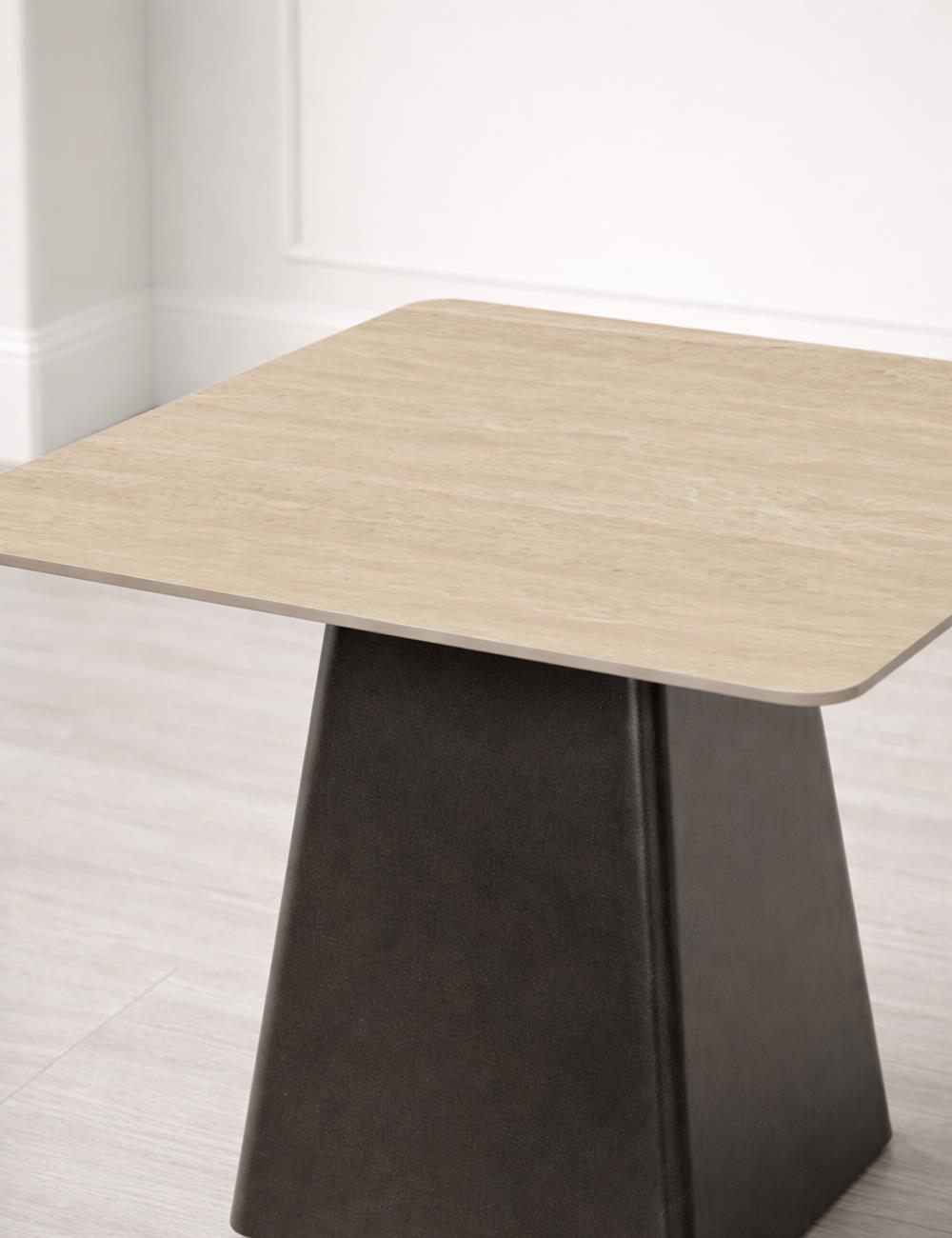 COCO MAISON Milly beistelltisch h44cm , Esstisch, Holzoptik, Strukturholz, Mittlere Größe, Ton-Verhältnis