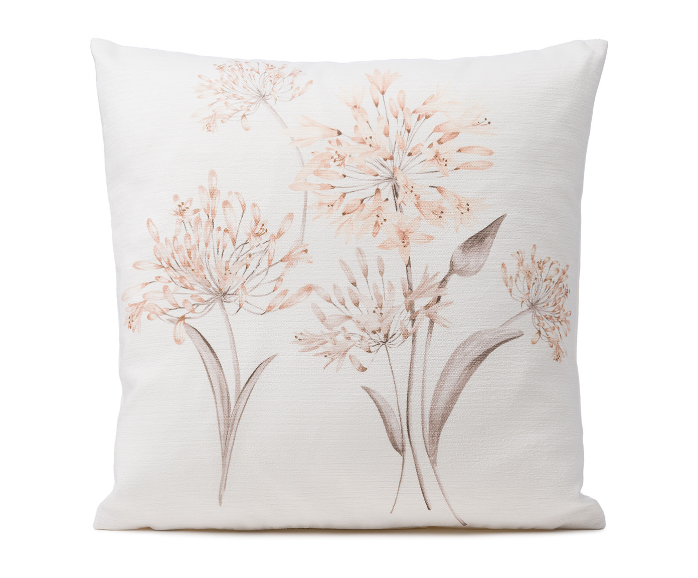 Ambiente Trendlife by Gözze Kissenhülle CAMILLA ca. 40x40cm in Farbe stein, Kissen, Kissenbezug, Blumenmuster, Kissenbezug mit Blüten, Textil
