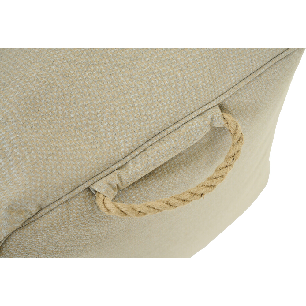 Gautzsch Sitz-Fusshocker INTEGRAL ca 48x46x46 cm in Stoff walnut, wetterfest