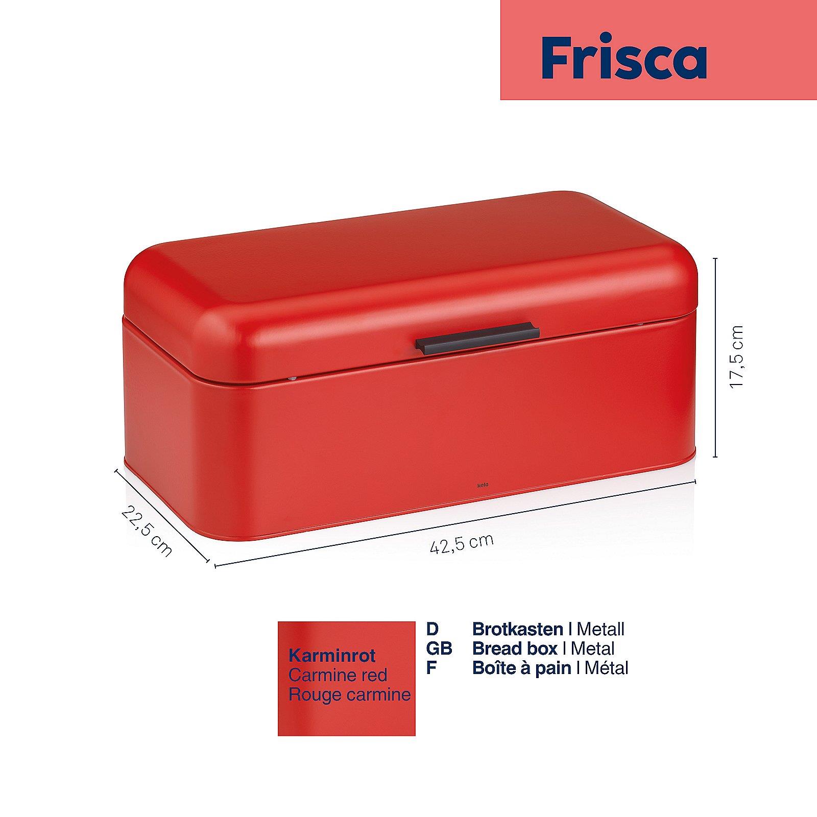 Kela Brotkasten FRISCA in Farbe Karminrot