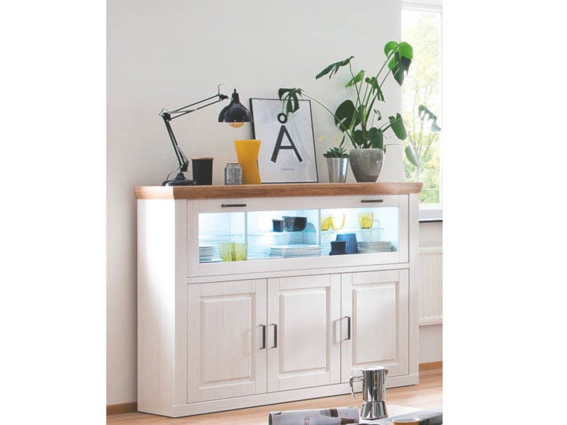 MCA Furniture Highboard Brixen in Pinie Aurelio/Grandson Oak