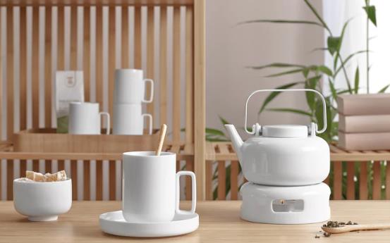 ASA Selection Henkelbecher Sonoko in Farbe weiß glänzend, Töpferei, Topf, Porzellan, Innenarchitektur, Tasse