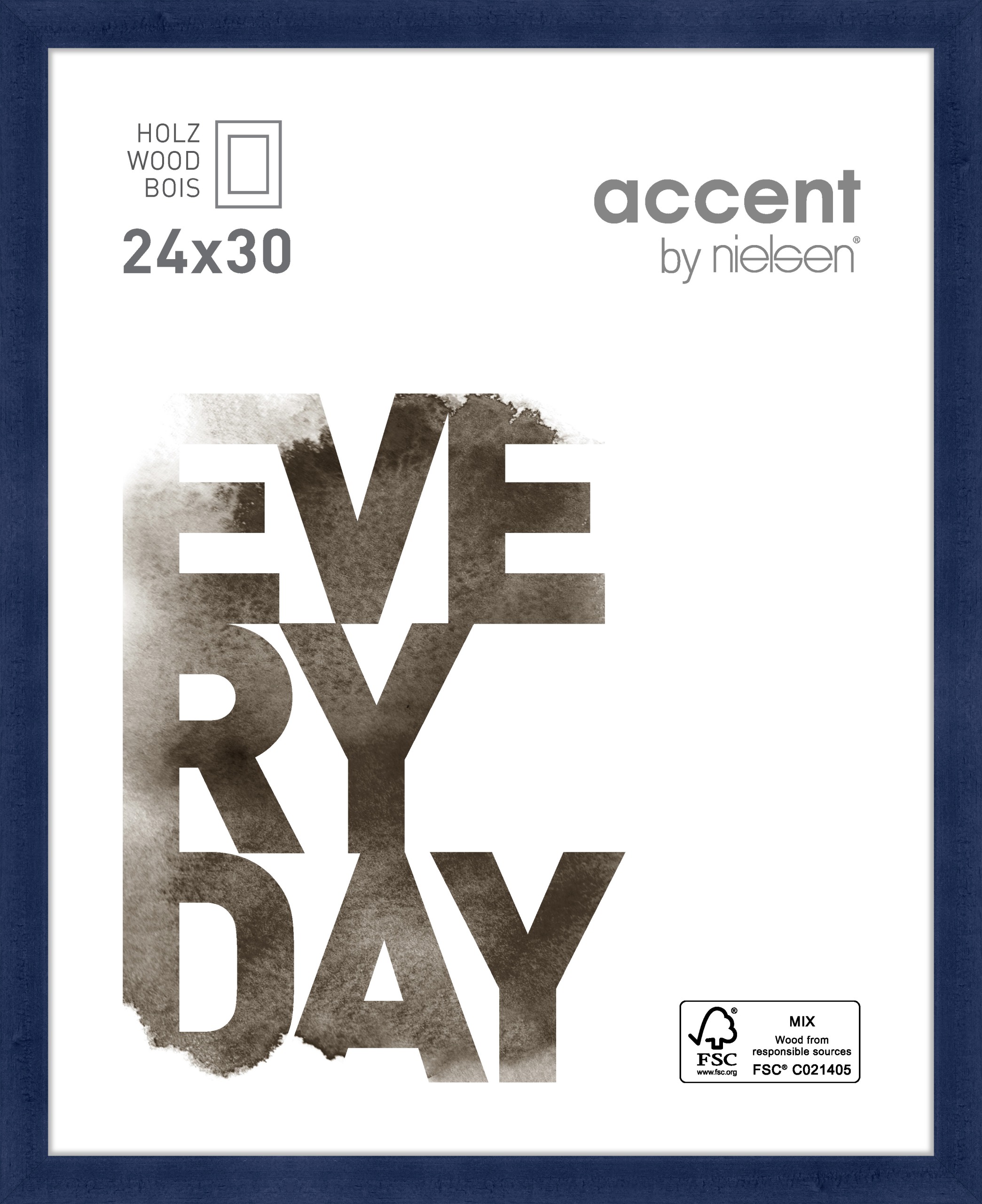 Accent by Nielsen Holz Bilderrahmen Zoom ca. 24x30cm in Farbe Dark Blue