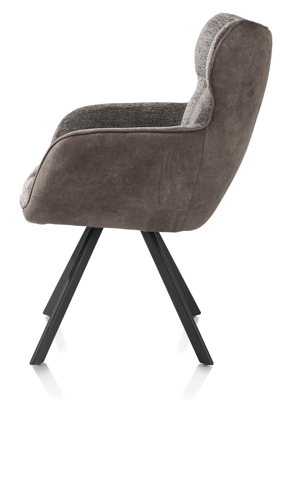Habufa Armstuhl JOAH ca. B63 H91 T69 cm in Stoff Calabria lava