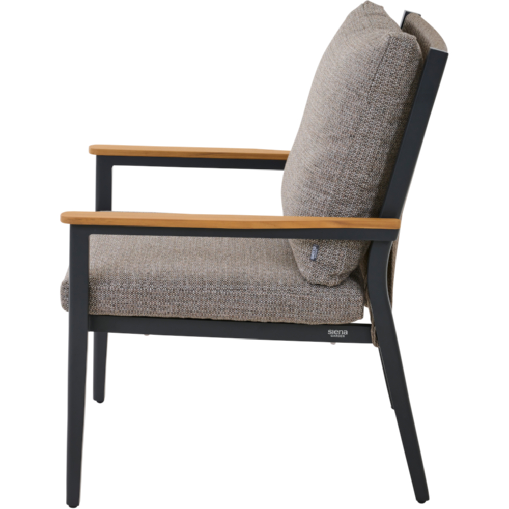 Stapelsessel LIGURIA COMFORT PLUS in Farbe Gardino®-Geflecht twisted in taupe grau, Moebel, Stuhl, Sessel