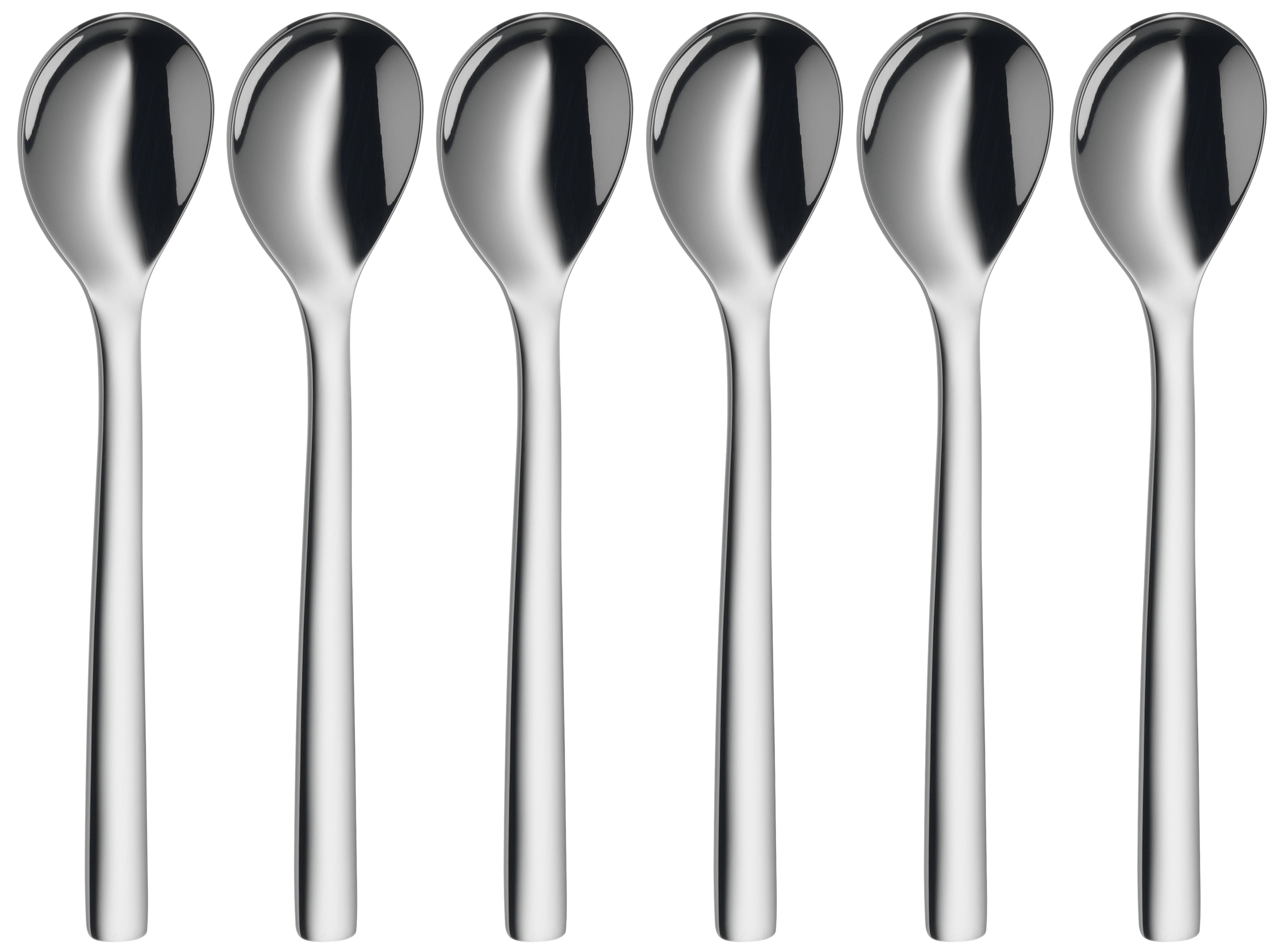 WMF Nuova Eierlöffel-Set, 6-teilig in poliertem Edelstahl WMF Nuova Eierlöffel-Set, 6-teilig in poliertem Edelstahl
