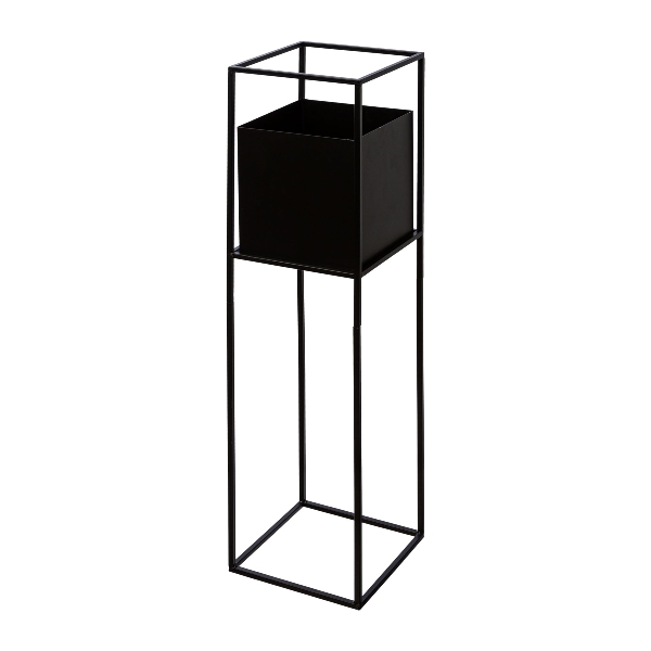 Metall-Pflanzrack 9422004-94 in Schwarz, Blumentopf, Pflanzgefäß, Blumentopfhalter, Metallgestell, Schwarz