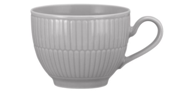 Seltmann Weiden Kaffeeobertasse 0,25 l Amina 3 Silbergrau , Pokal, Kunst, Porzellan, Töpferei, Untertasse