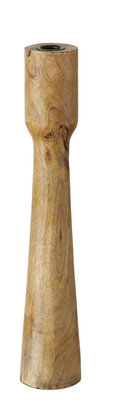 Boltze Kerzenleuchter Caldeas groß in Mango hellbraun