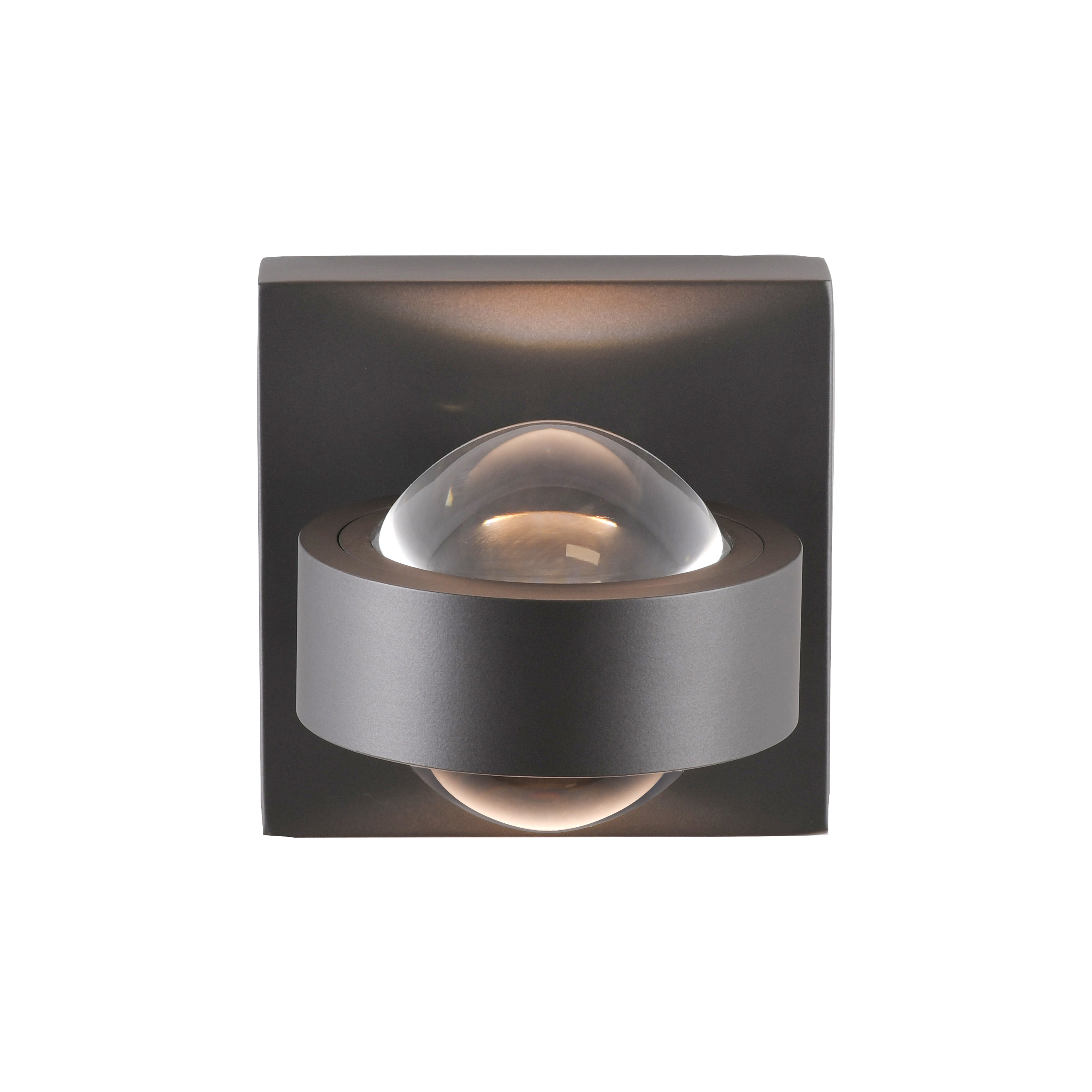 Paul Neuhaus LED-Wandleuchte LENTRA 2-flammig in Farbe anthrazit, Wandlampe, Glühbirne, Wandlampenhalter, Industriestil, Dunkelgrau