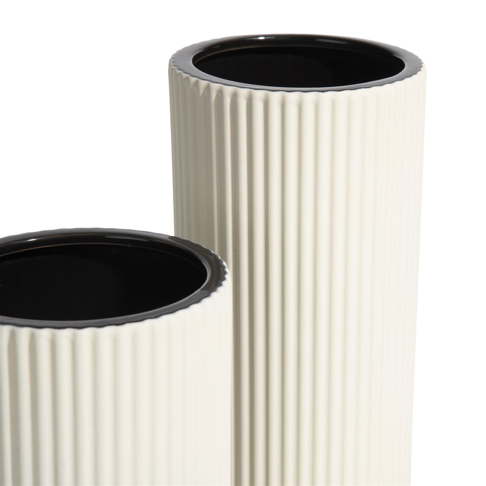 Coco Maison Vase Haley H29cm 48251-WIT