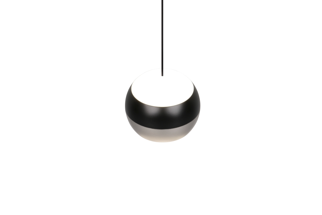 Trio Select LED-Pendelleuchte ORBIT 1-flammig in Farbe Nickel matt