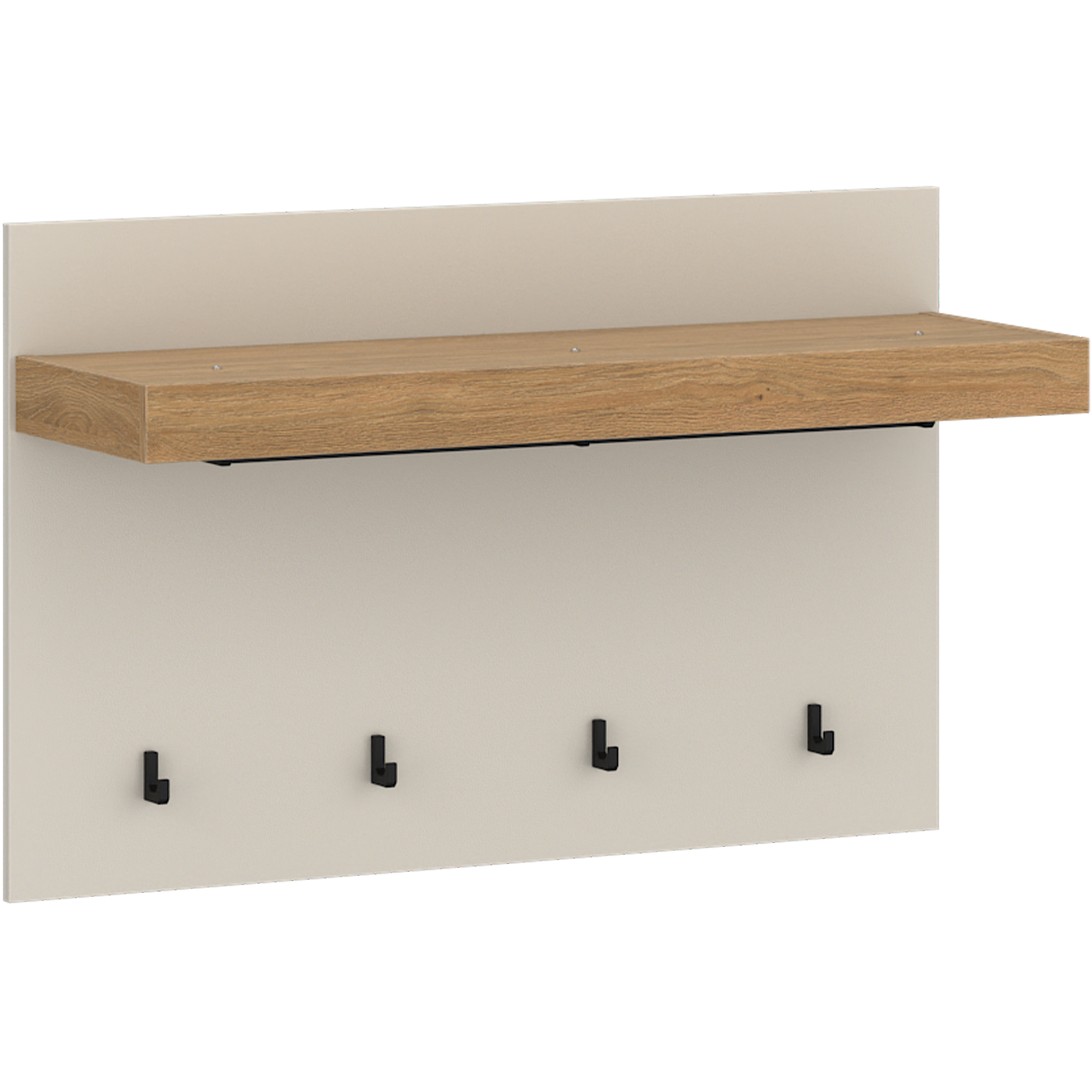 Paneel NAXXAR GARDEROBE ca. B94,2 H62 T34,6 cm in Cashmere/Stone Eiche, Ablage, Postfach, Mobiliar