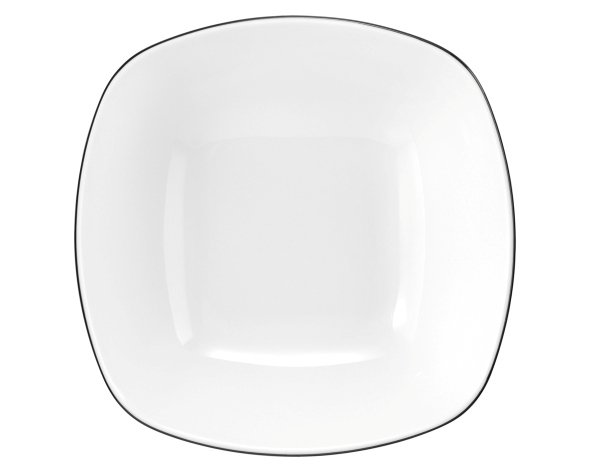 Seltmann Weiden Dessertschale eckig 15 cm Lido 10826 Black Line