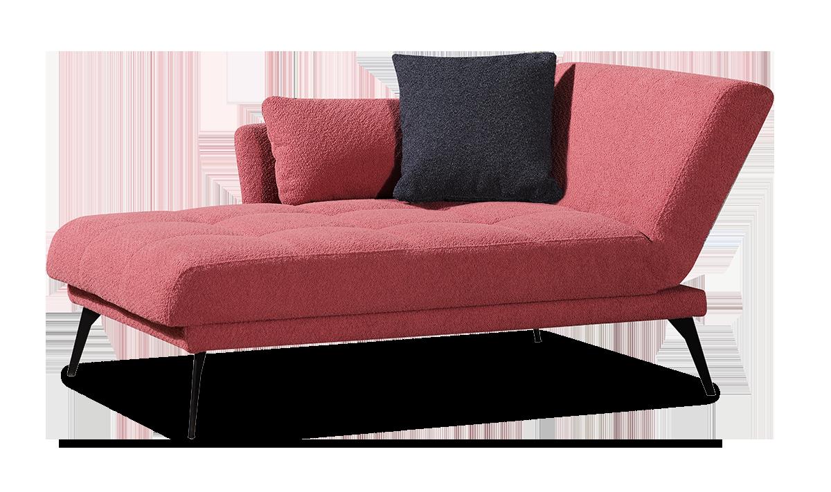 Restyl Einzelliege AMIRA in Stoff Velour gelb