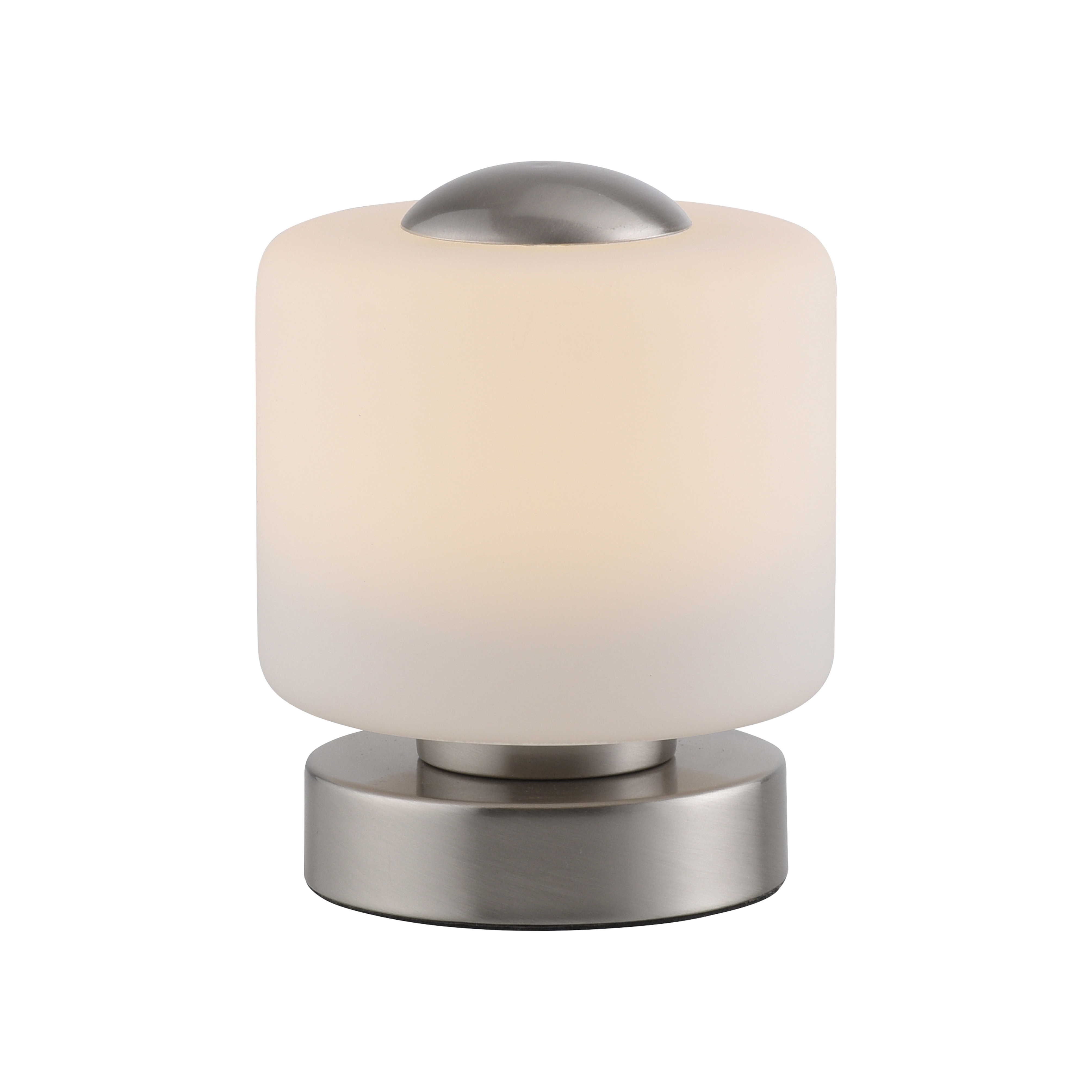 Paul Neuhaus LED-Tischleuchte BOTA 1-flammig in Farbe stahl, Tischleuchte, Nachttischlampe, LED, Metall, matt