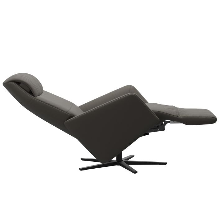 Stressless Sessel Scott Power Sirius in Leder Paloma metal grey