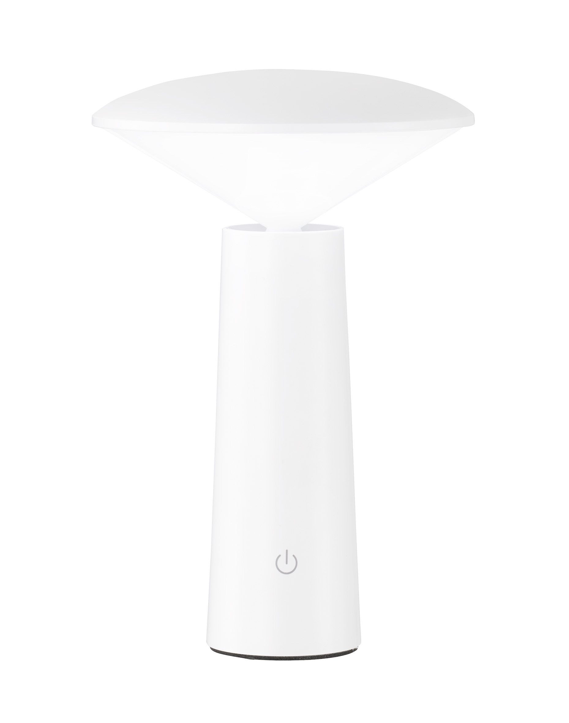 FH Lighting LED-Tischleuchte PINTO in Kunststoff weiß