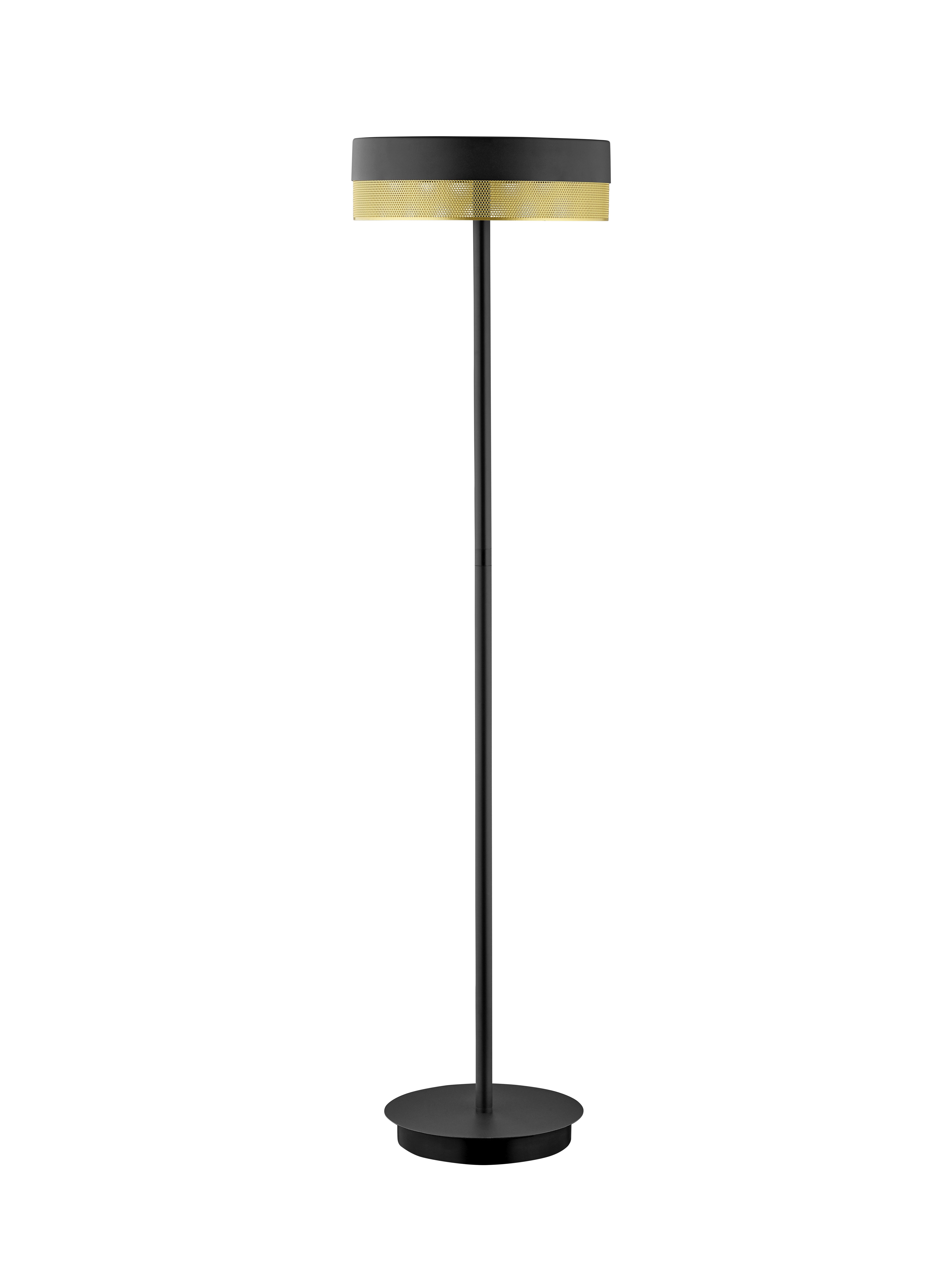 B-Leuchten LED-Stehlleuchte 1-flg. in schwarz-gold