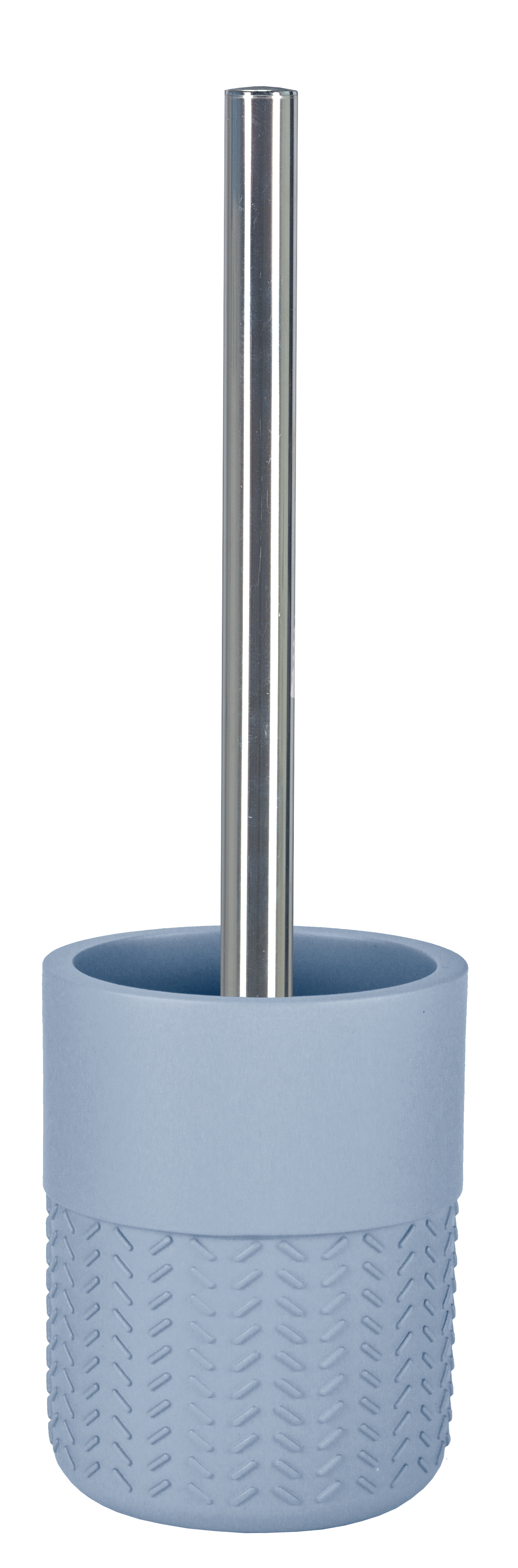 Kleine Wolke WC-Bürsten-Halter DASH ca. 9,4x9,4cm in Farbe Iceblue, Toilettenbürste, Halter, Blau, Metallschaft, strukturiert Griff