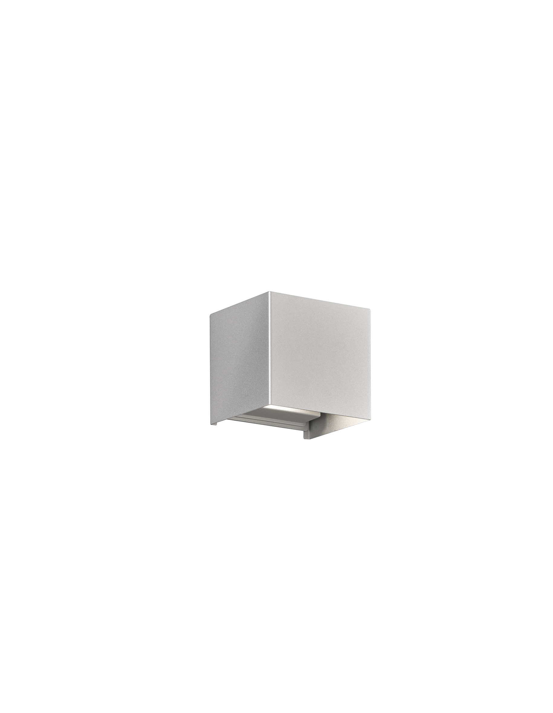Fischer & Honsel LED-Wandleuchte WALL in Metall silberfarbig