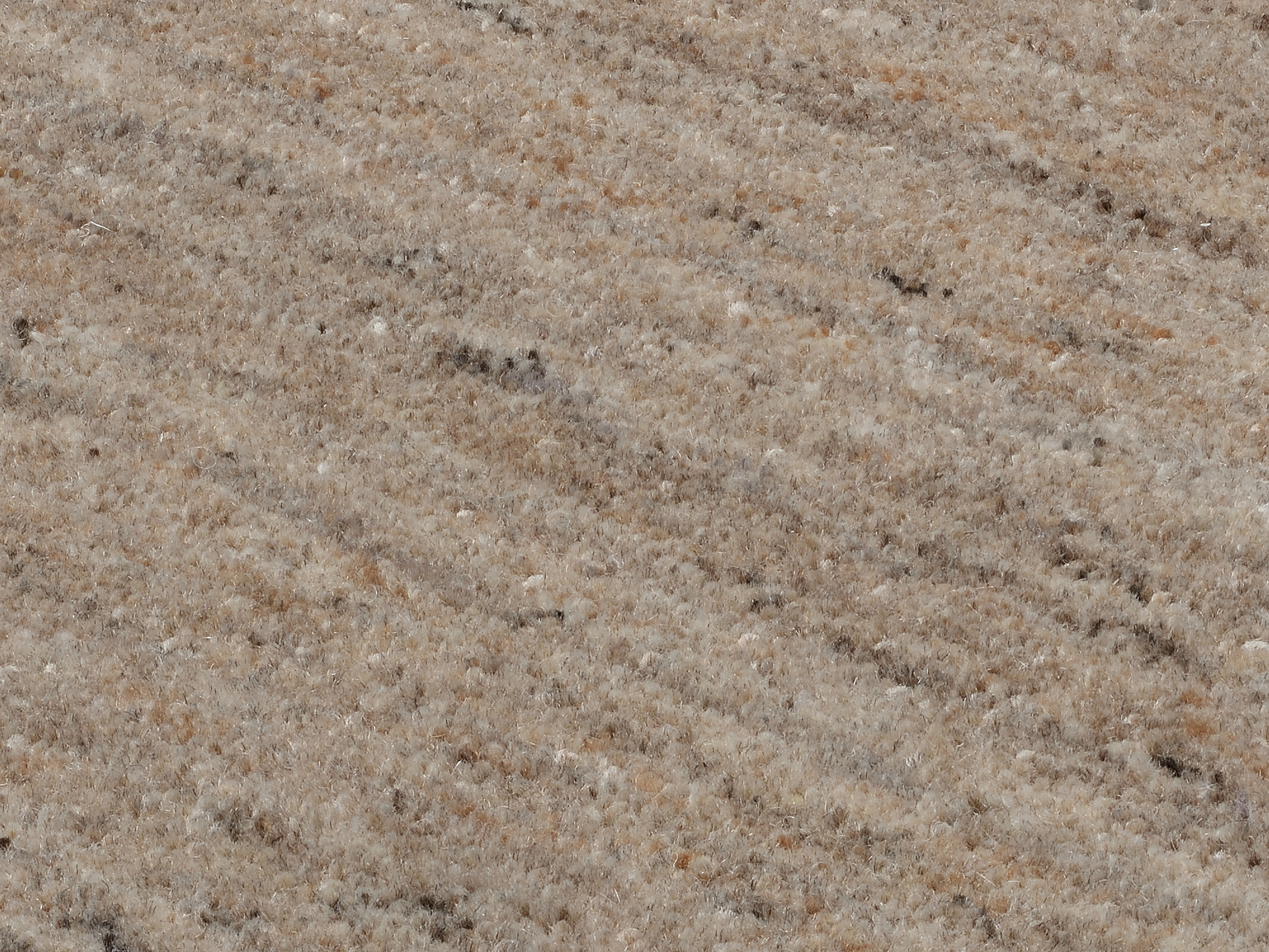 OCI Wollteppich PURITAS ca. 140x200cm in Farbe holz, Teppich, Kuschelig, Beige, Gemusterter Teppich, Flauschig