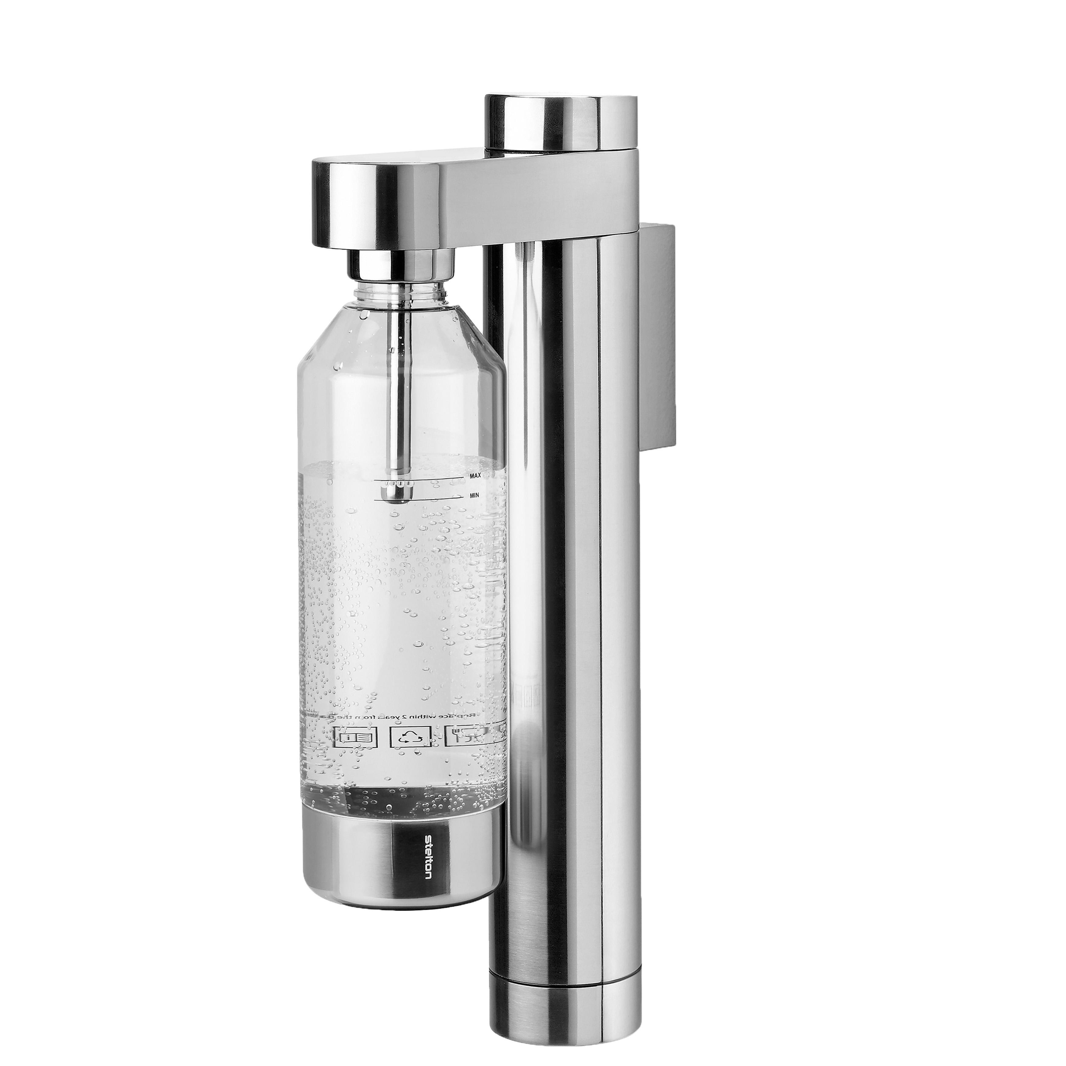 Stelton Wassersprudler BRUS in Farbe steel