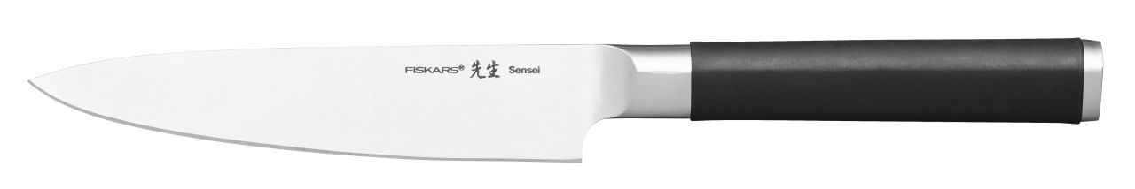 Fiskars Gemüsemesser im japanischen Stil SENSEI 12cm in Farbe Black/White