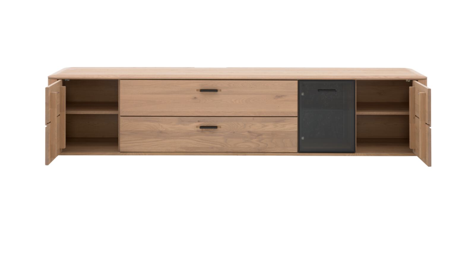 Interliving Wohnkombination IL2029 ca. B295 H205 T45 cm in Wildeiche massiv Interliving Wohnkombination IL2029 ca. B295 H205 T45 cm in Wildeiche massiv