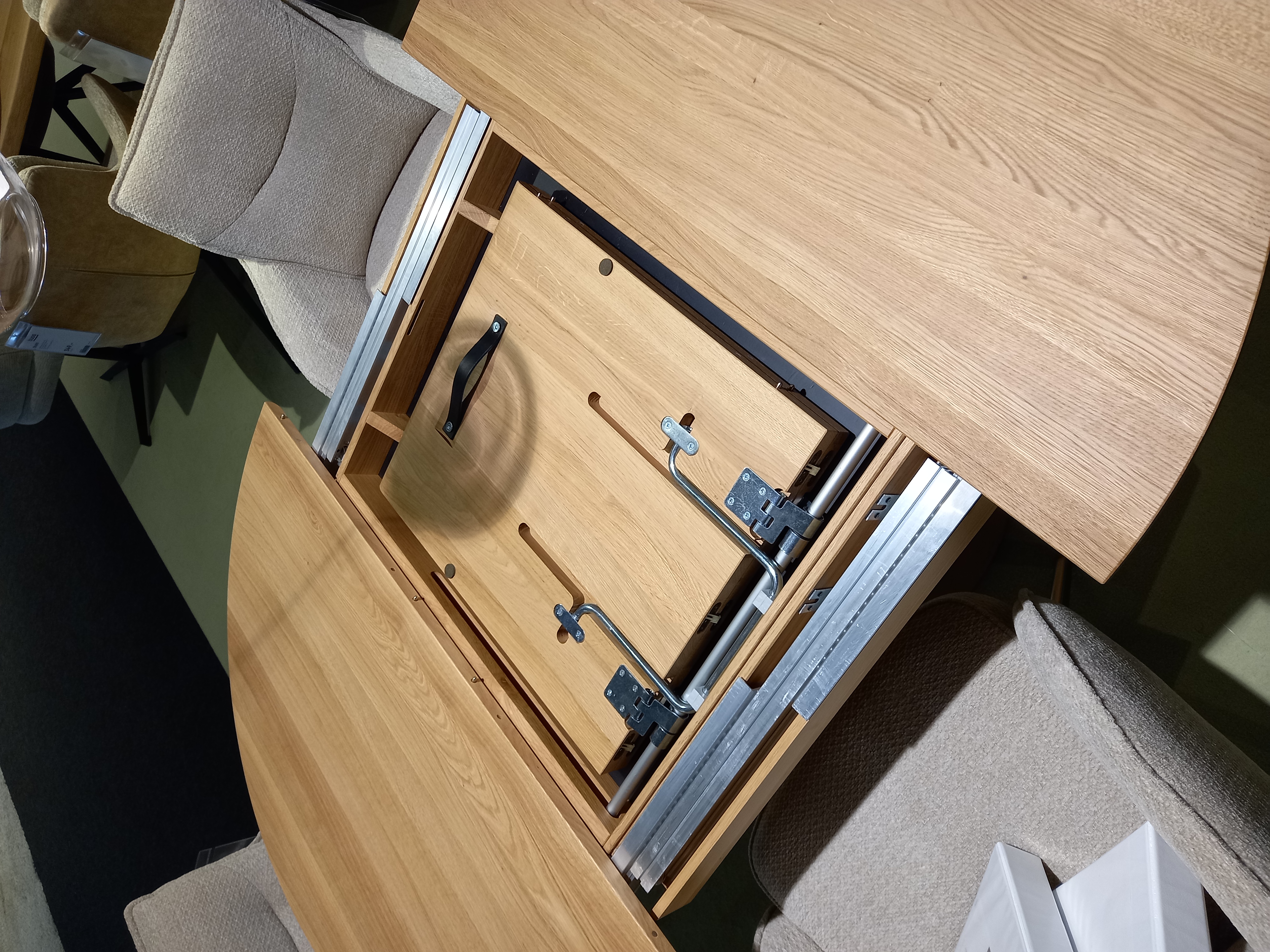 Wöstmann Esstisch RONDO ca. 115-165 cm in Wildeiche Natur-Effekt-Lack Wöstmann Esstisch RONDO ca. 115-165 cm in Wildeiche Natur-Effekt-Lack, Moebel, Tabelle, Holz, Innenarchitektur, Schublade