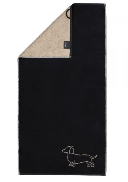 Cawö Küchenhandtuch WE LOVE DOGS 50x70cm in Farbe schwarz/beige Cawö Küchenhandtuch WE LOVE DOGS 50x70cm in Farbe schwarz/beige, teppich, tuermatte, schwarzer teppich, tiermotiv, stickerei